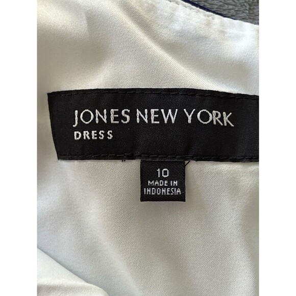 Jones New York Fit And Flare Purple Floral Sleeveless Midi Dress Sz 10 RN 54050 - Picture 9 of 9